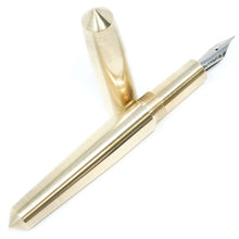 Load image into Gallery viewer, Brass ('Gold') Spreadbury Loft Bespoke Fountain Pen JoWo/Bock #6