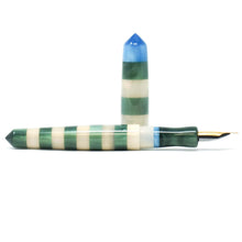 Load image into Gallery viewer, Tuscany Stripe Kingsbury Loft Bespoke Fountain Pen JoWo/Bock #6