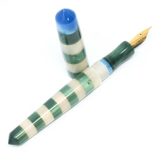 Load image into Gallery viewer, Tuscany Stripe Kingsbury Loft Bespoke Fountain Pen JoWo/Bock #6