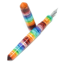 Load image into Gallery viewer, Jelly Bean 2 Kingsbury Rainbow Loft Bespoke Fountain Pen JoWo/Bock #6