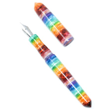 Load image into Gallery viewer, Jelly Bean 2 Kingsbury Rainbow Loft Bespoke Fountain Pen JoWo/Bock #6