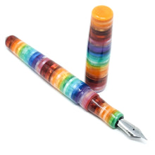Load image into Gallery viewer, Jelly Bean 4 Skye Rainbow Loft Bespoke Fountain Pen JoWo/Bock #6