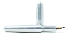 Load image into Gallery viewer, Aluminium ('Silver') Spreadbury Loft Bespoke Fountain Pen JoWo/Bock #6