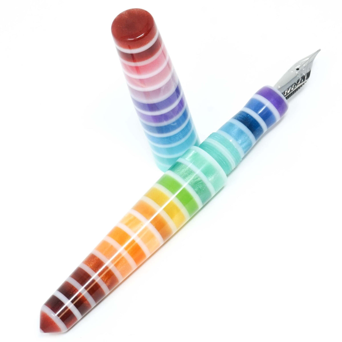 rainbow duotone slim pen set