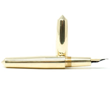Load image into Gallery viewer, Brass 2 ('Gold') Spreadbury Loft Bespoke Fountain Pen JoWo/Bock #6