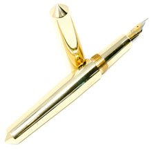 Load image into Gallery viewer, Brass 2 ('Gold') Spreadbury Loft Bespoke Fountain Pen JoWo/Bock #6