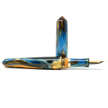 Load image into Gallery viewer, Golden Ocean 3 Spreadbury Loft Bespoke Fountain Pen JoWo/Bock #6