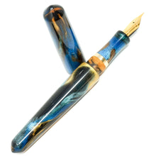 Load image into Gallery viewer, Golden Ocean 3 Spreadbury Loft Bespoke Fountain Pen JoWo/Bock #6