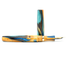Load image into Gallery viewer, Golden Ocean Wiltshire Loft Bespoke Fountain Pen JoWo/Bock #6
