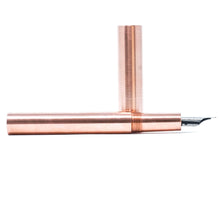 Load image into Gallery viewer, Copper ('Rose Gold') Highworth Slim Loft Bespoke Fountain Pen JoWo/Bock #6