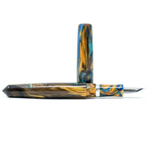 Load image into Gallery viewer, Golden Ocean 2 Skye Loft Bespoke Fountain Pen JoWo/Bock #6