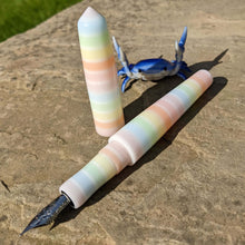 Load image into Gallery viewer, Pastel Tone Stripe Spreadbury Loft Bespoke Fountain Pen JoWo/Bock #6