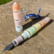 Load image into Gallery viewer, Pastel Window Stripe Spreadbury Loft Bespoke Fountain Pen JoWo/Bock #6