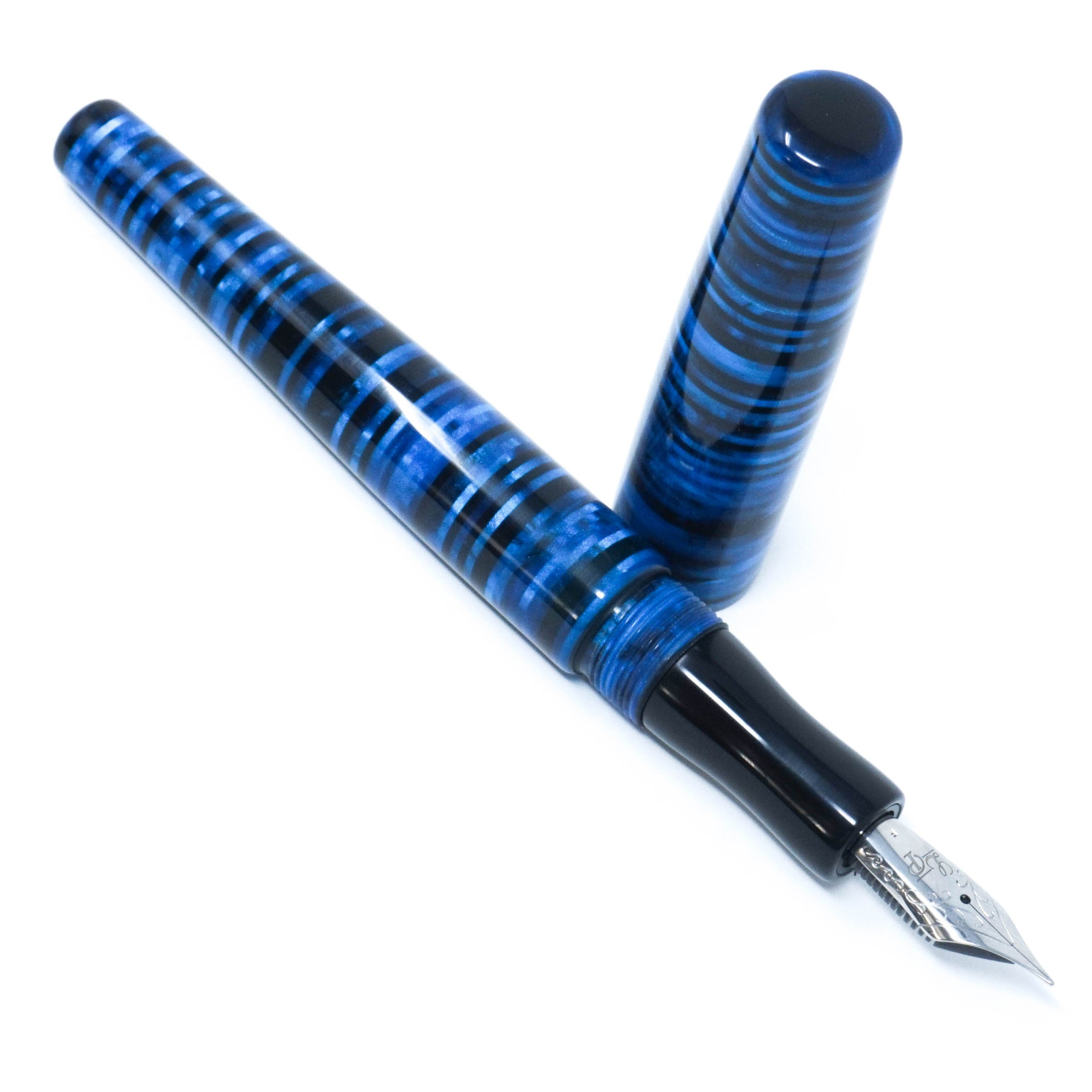 Tribute to 'Parker Vacumatic' Blue Loft Bespoke Fountain Pen JoWo/Bock #6