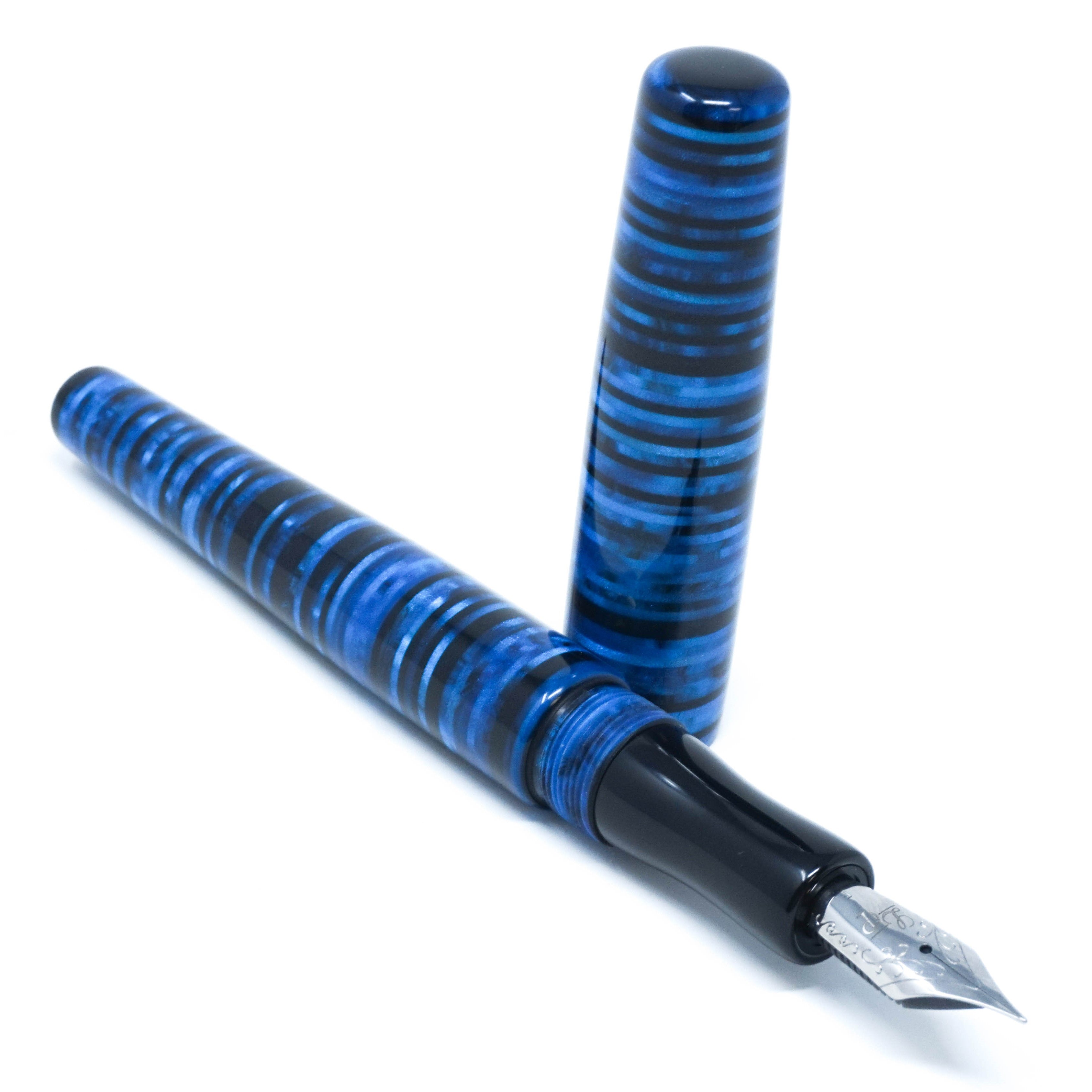 Tribute to 'Parker Vacumatic' Blue Loft Bespoke Fountain Pen JoWo/Bock #6