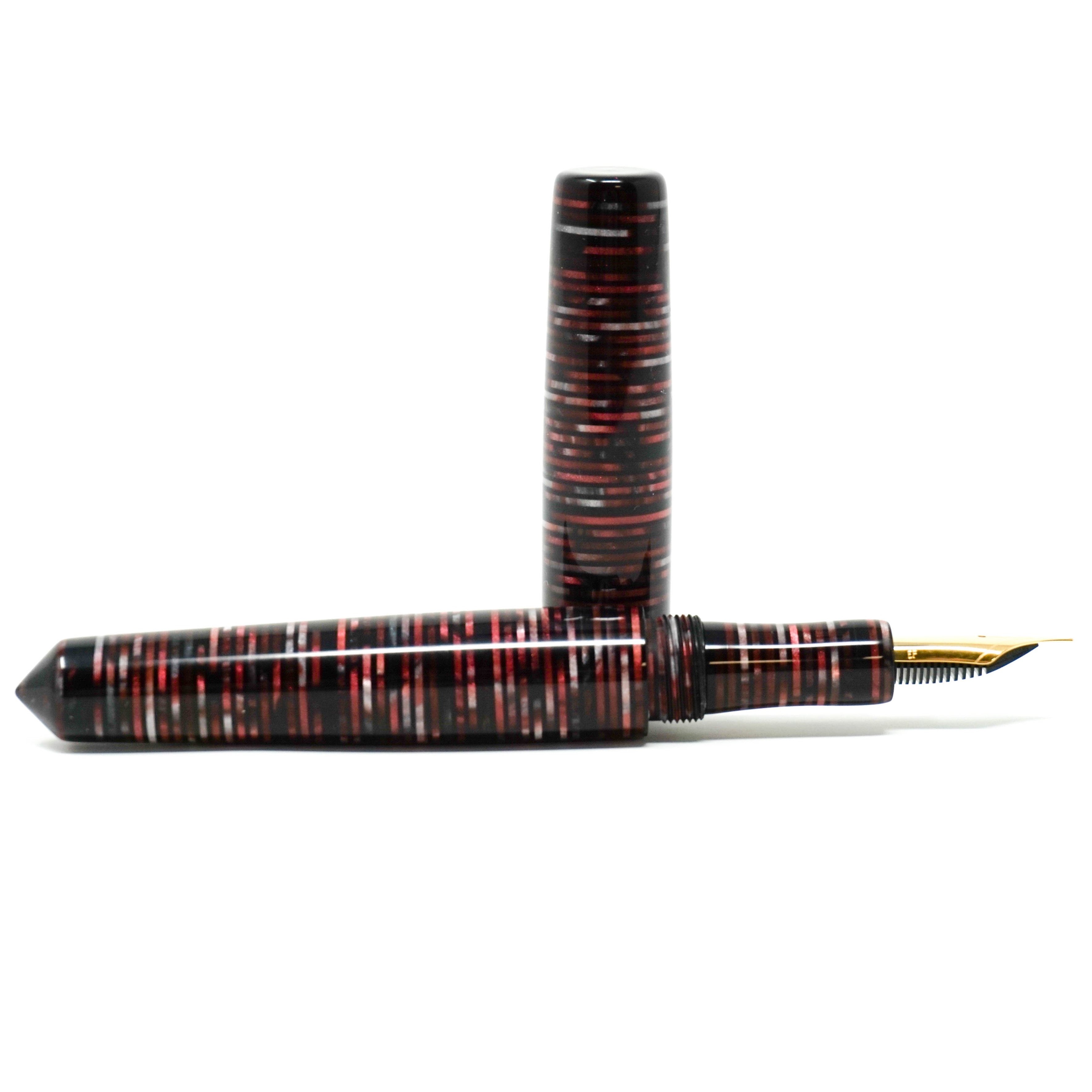 Tribute to 'Parker Vacumatic' Red Loft Bespoke Fountain Pen JoWo/Bock #6