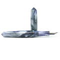 Purple Iris, Black, & White Spreadbury Loft Bespoke Fountain Pen JoWo/Bock #6