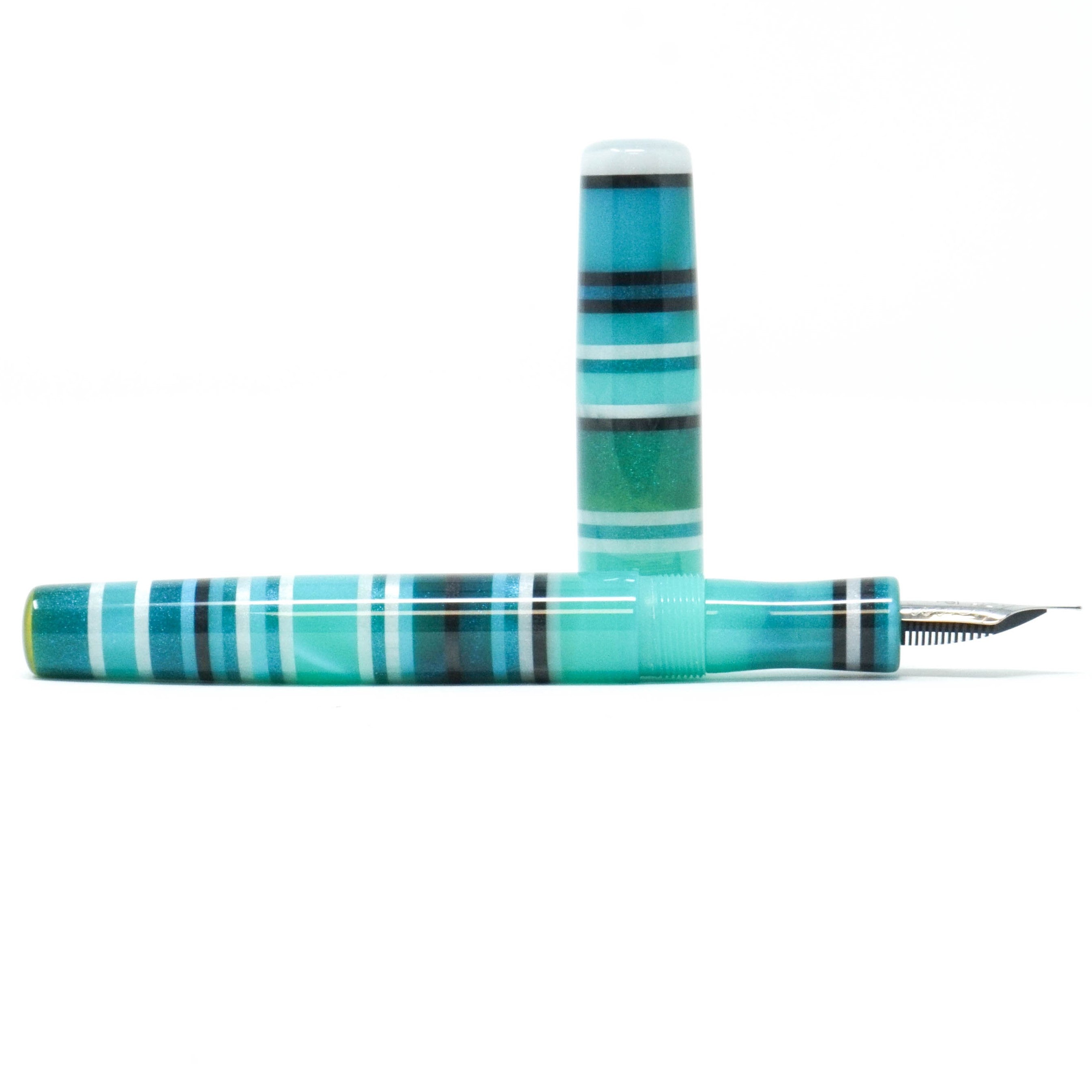 Teal Ocean Highworth Loft Bespoke Fountain Pen JoWo/Bock #6