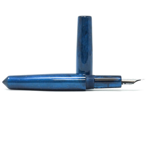 Enhanced Indigo & Blue XL Langley Loft Bespoke Fountain Pen JoWo/Bock #6