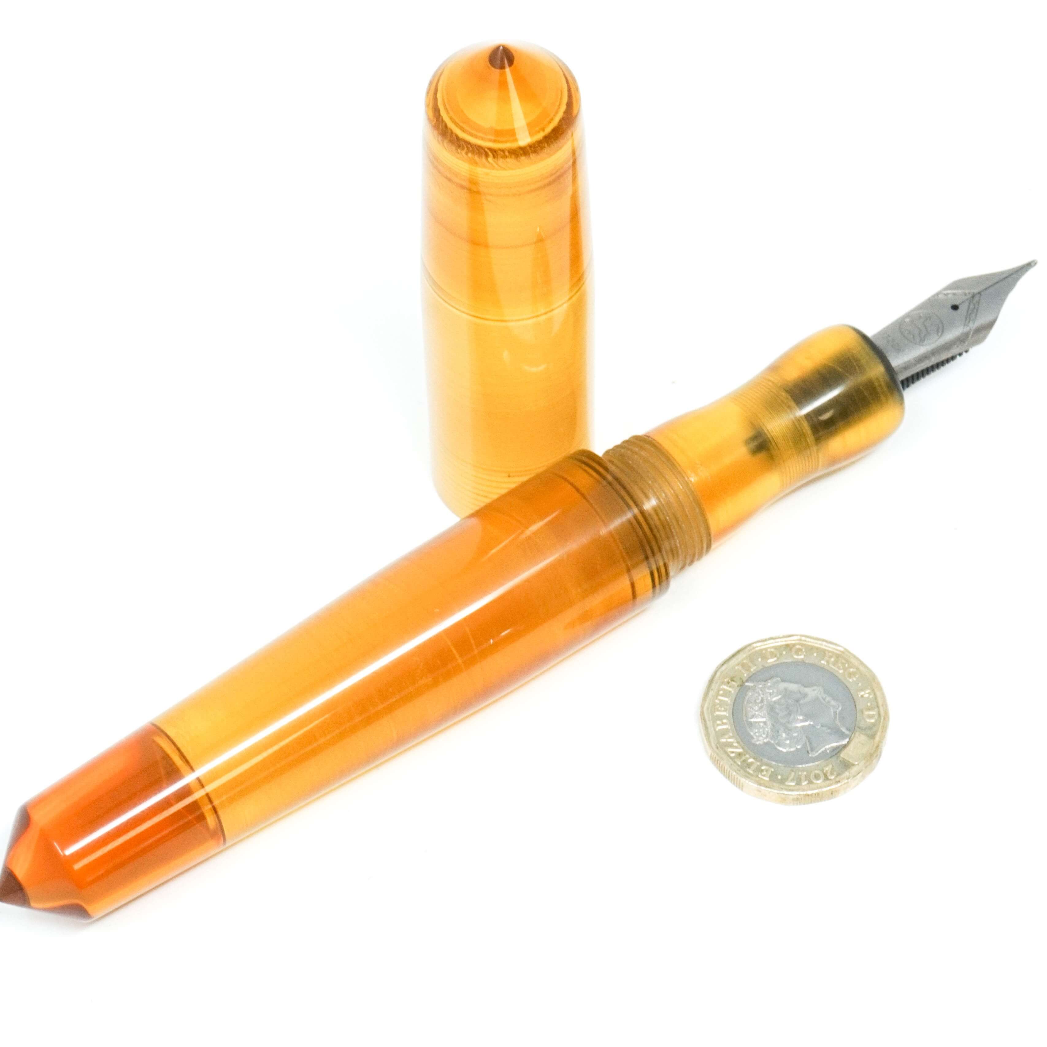 Ultem Spreadbury XL Super Custom #8 Loft Bespoke Fountain Pen - Bock #8 (NO NIB)