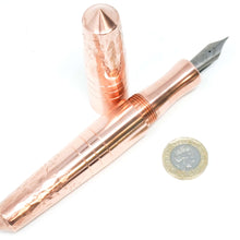 Load image into Gallery viewer, Copper Spreadbury XL Super Custom #8 Loft Bespoke Fountain Pen - Bock #8 (NO NIB)