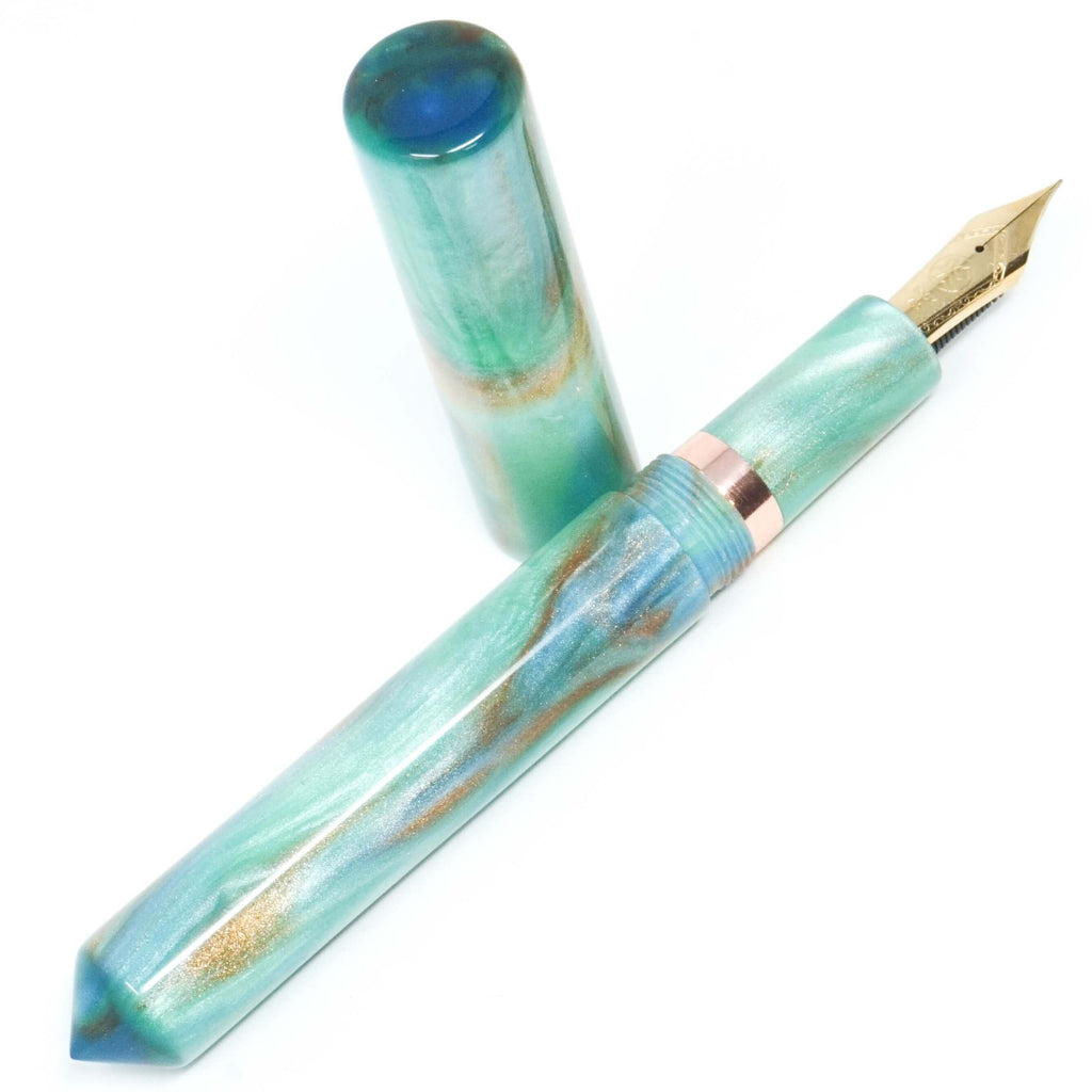 Oxidised Copper Paddington XL Grand Loft Bespoke Fountain Pen JoWo/Bock #6