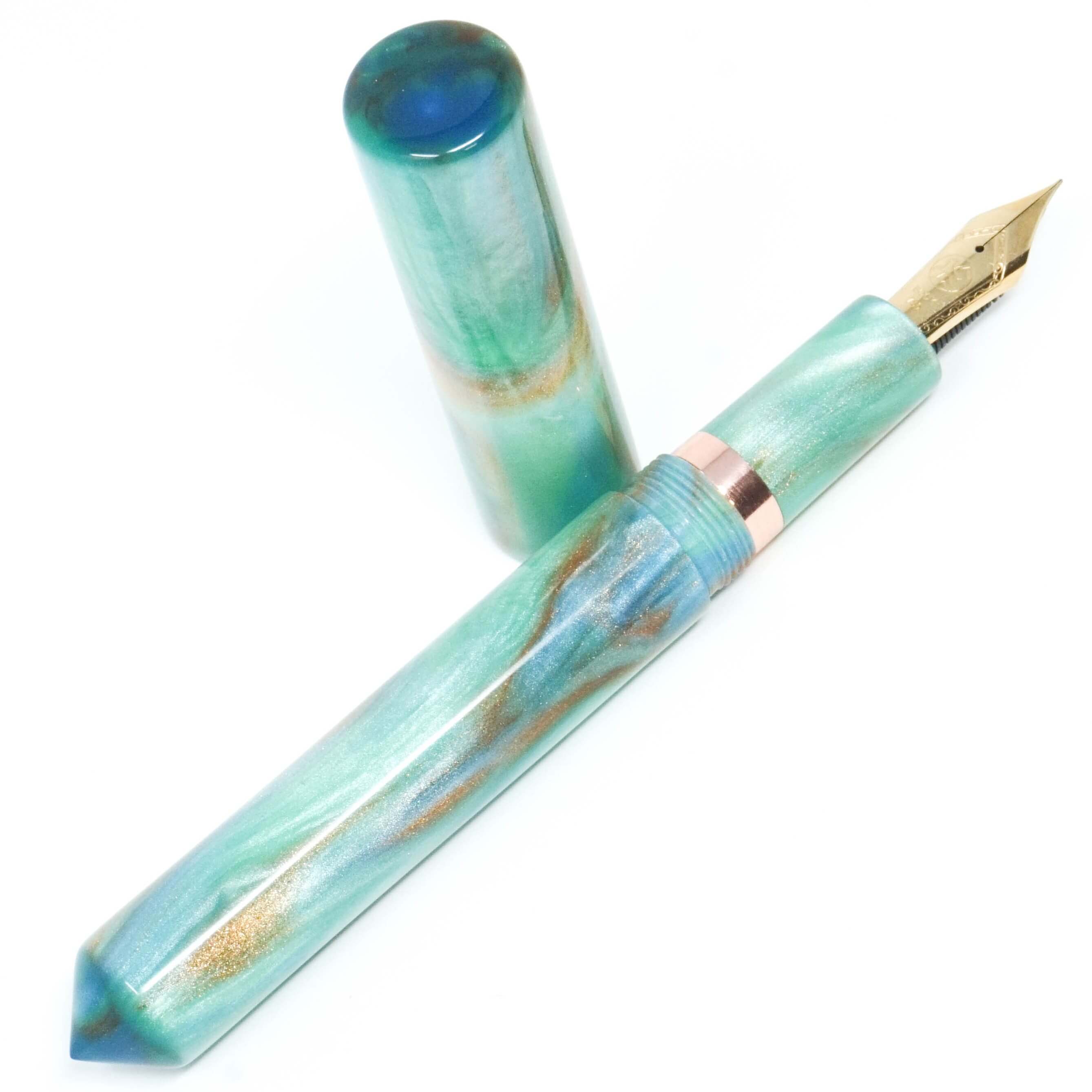 Oxidised Copper Paddington XL Grand Loft Bespoke Fountain Pen JoWo/Bock #6
