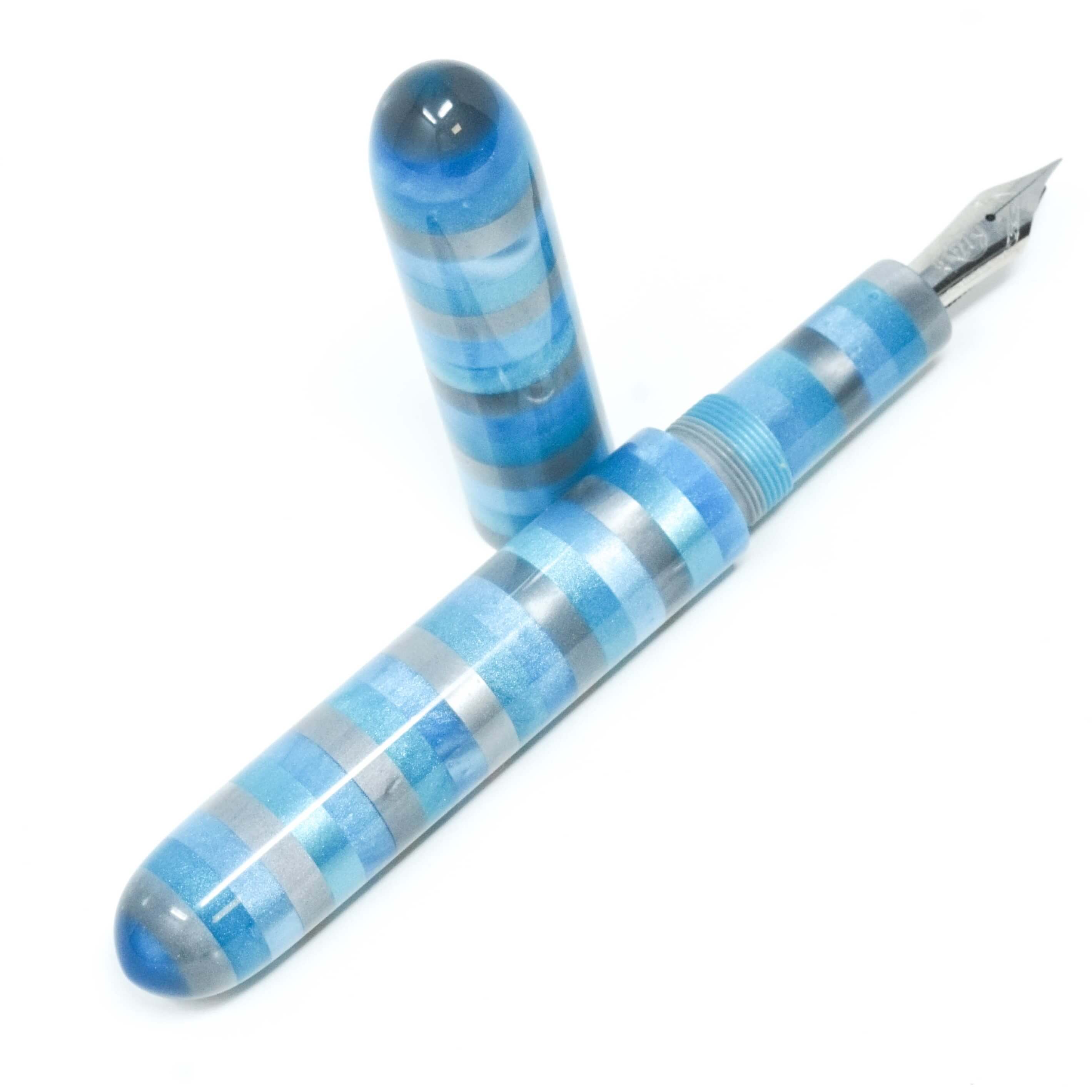 Blue Caterpillar Islay Loft Bespoke Fountain Pen JoWo/Bock #6