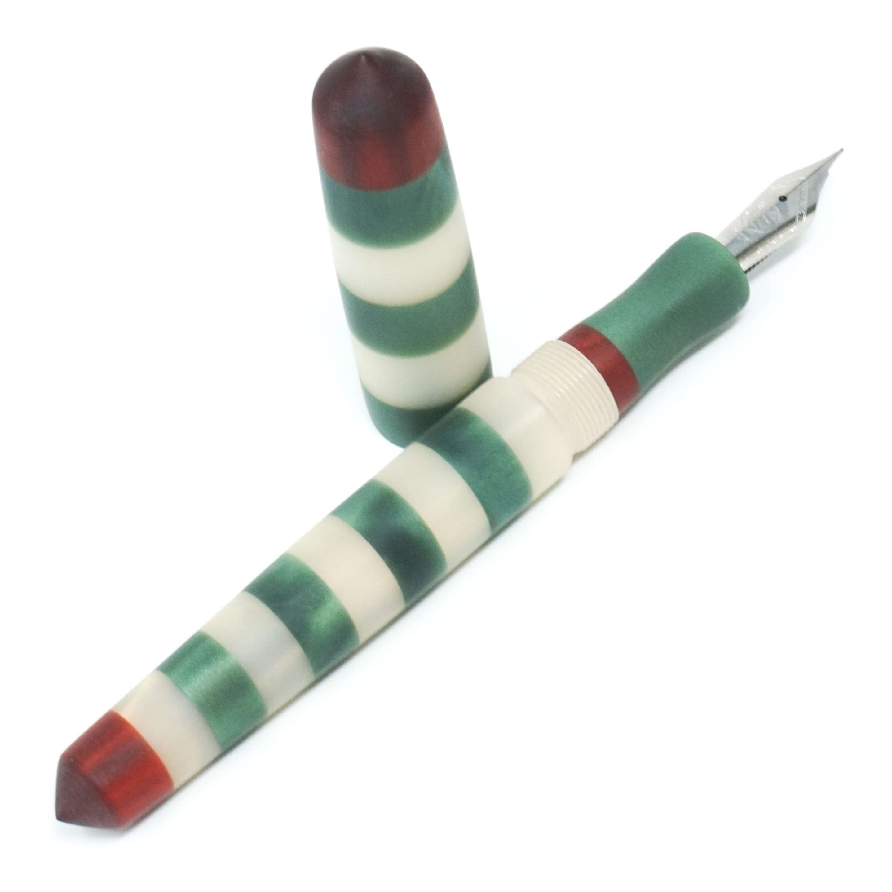 Lighthouse Satin Kingsbury Loft Bespoke Fountain Pen JoWo/Bock #6