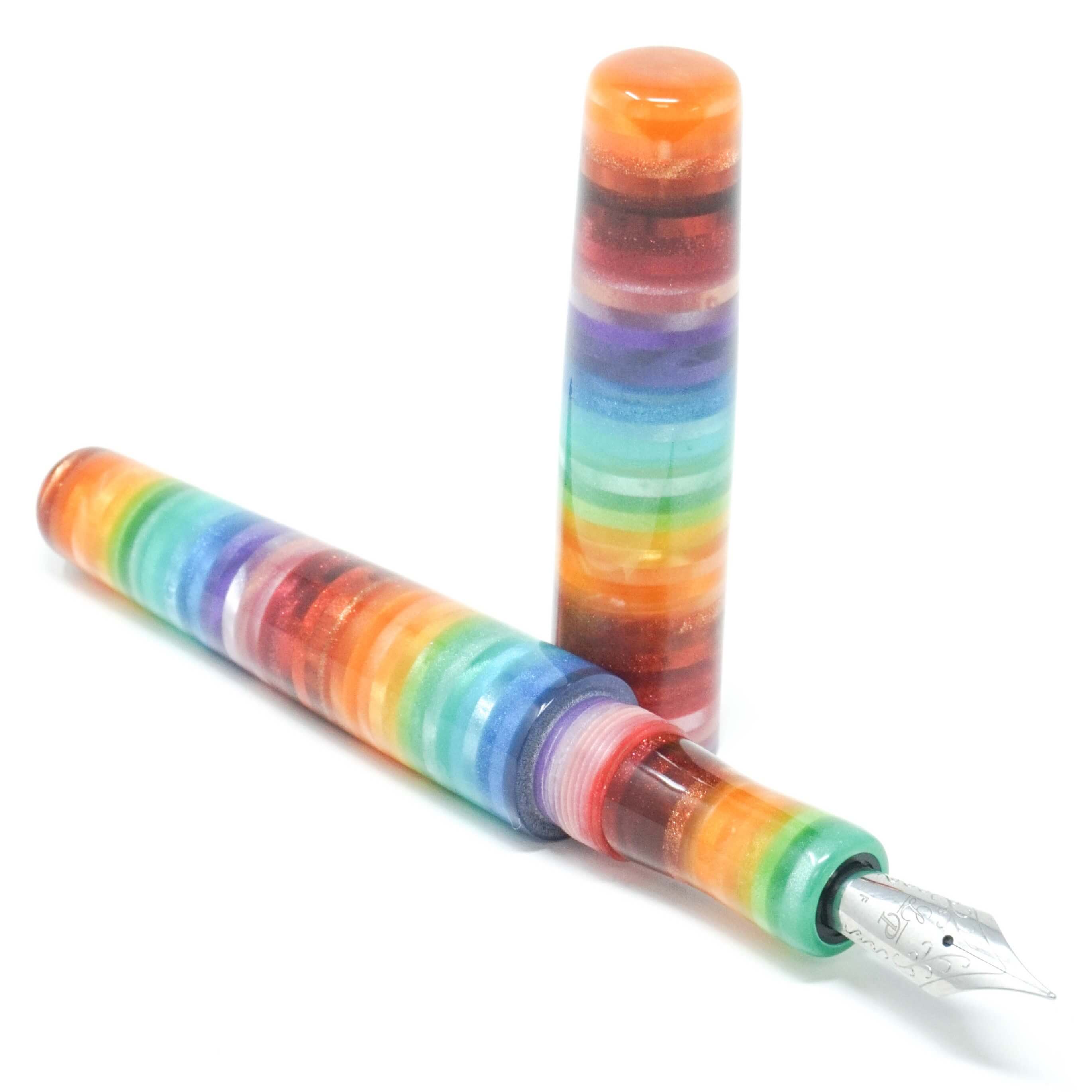 Jelly Bean Glenwood Rainbow Loft Bespoke Fountain Pen JoWo/Bock #6