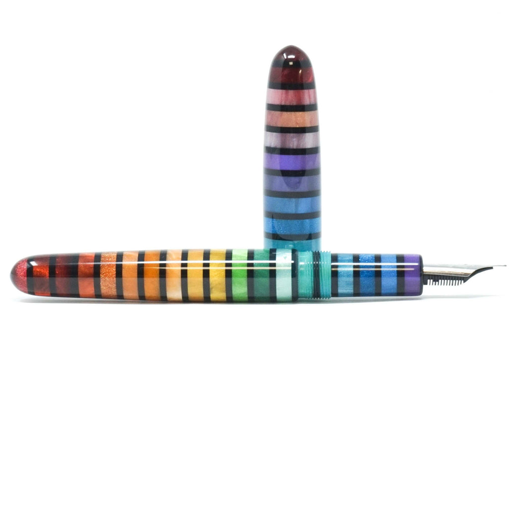 Jewel Tone Stripe 5 Winchester Rainbow Loft Bespoke Fountain Pen JoWo/Bock #6