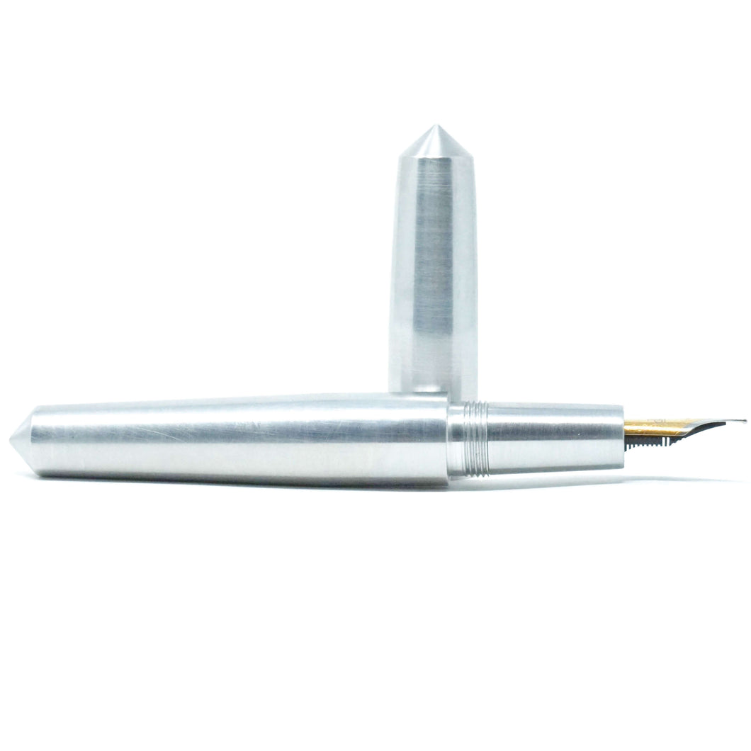 Aluminium ('Silver') Spreadbury Loft Bespoke Fountain Pen JoWo/Bock #6