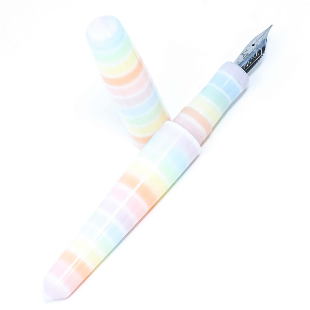 Pastel Tone Stripe Spreadbury Loft Bespoke Fountain Pen JoWo/Bock #6