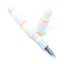 Load image into Gallery viewer, Pastel Tone Stripe Spreadbury Loft Bespoke Fountain Pen JoWo/Bock #6