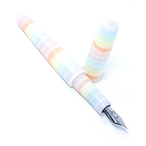 Pastel Tone Stripe Spreadbury Loft Bespoke Fountain Pen JoWo/Bock #6