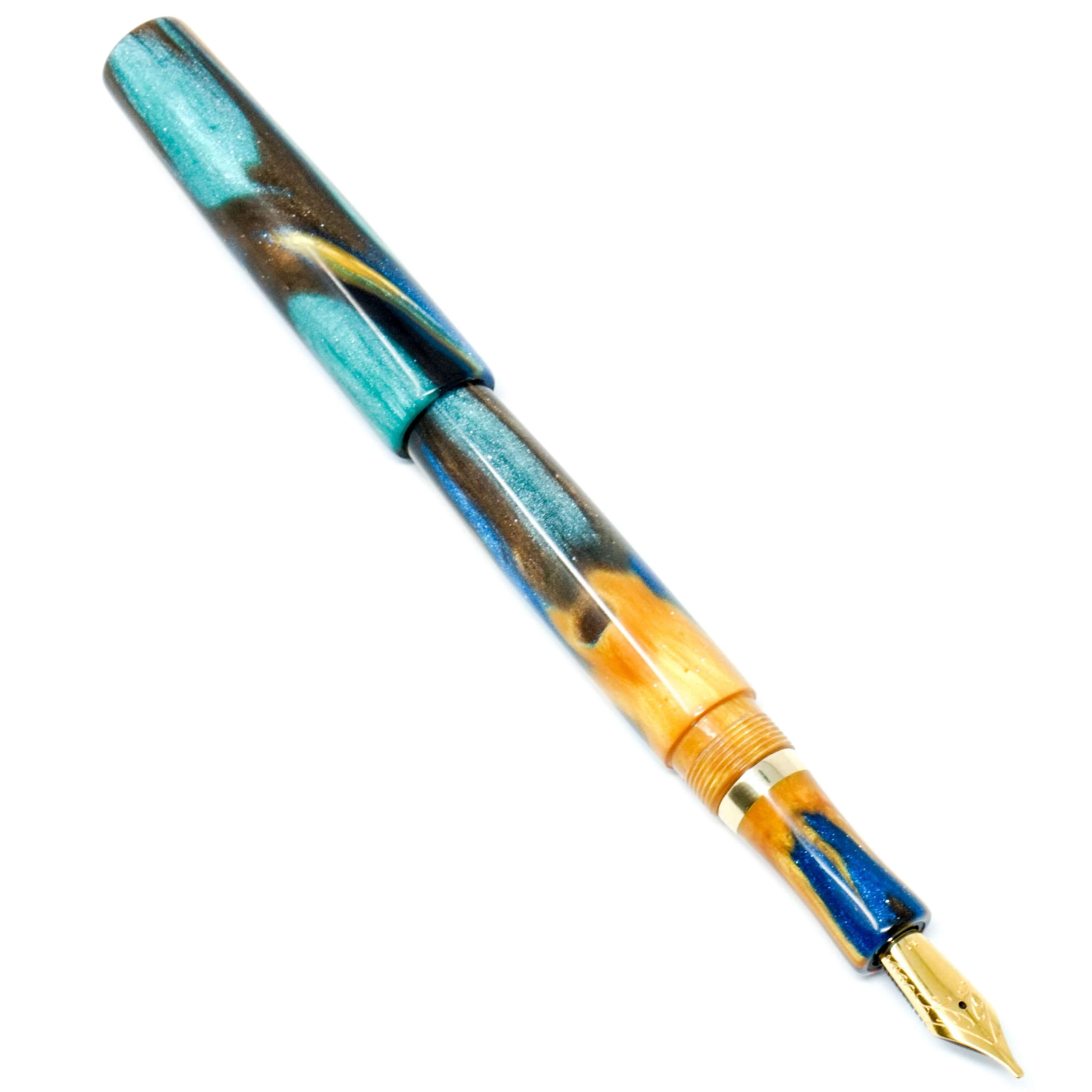 Golden Ocean Wiltshire Loft Bespoke Fountain Pen JoWo/Bock #6