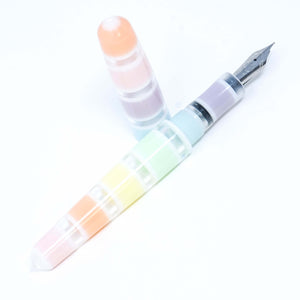 Pastel Window Stripe Spreadbury Loft Bespoke Fountain Pen JoWo/Bock #6