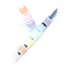 Load image into Gallery viewer, Pastel Window Stripe Spreadbury Loft Bespoke Fountain Pen JoWo/Bock #6