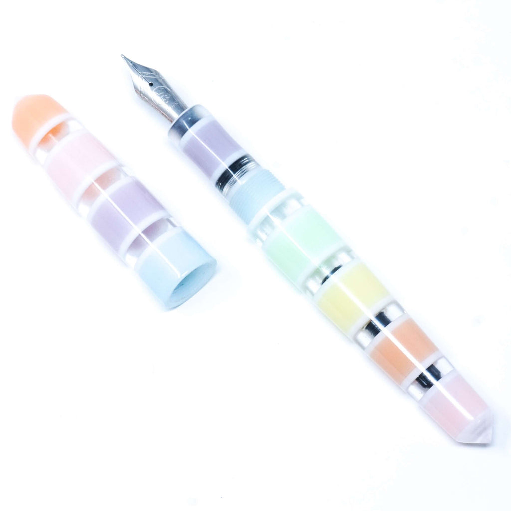 Pastel Window Stripe Spreadbury Loft Bespoke Fountain Pen JoWo/Bock #6