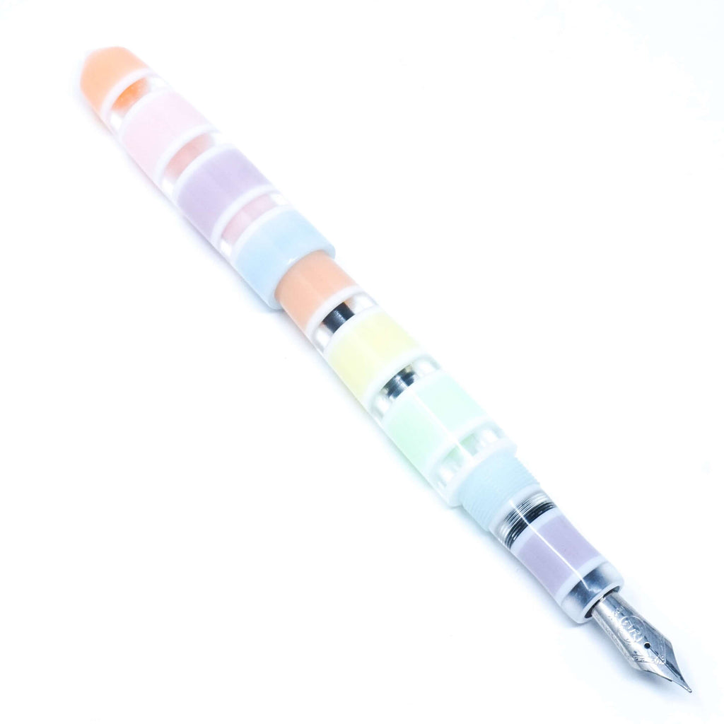Pastel Window Stripe Spreadbury Loft Bespoke Fountain Pen JoWo/Bock #6