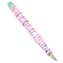 Load image into Gallery viewer, Olive Striped Candy Langley Loft Bespoke Fountain Pen JoWo/Bock #6