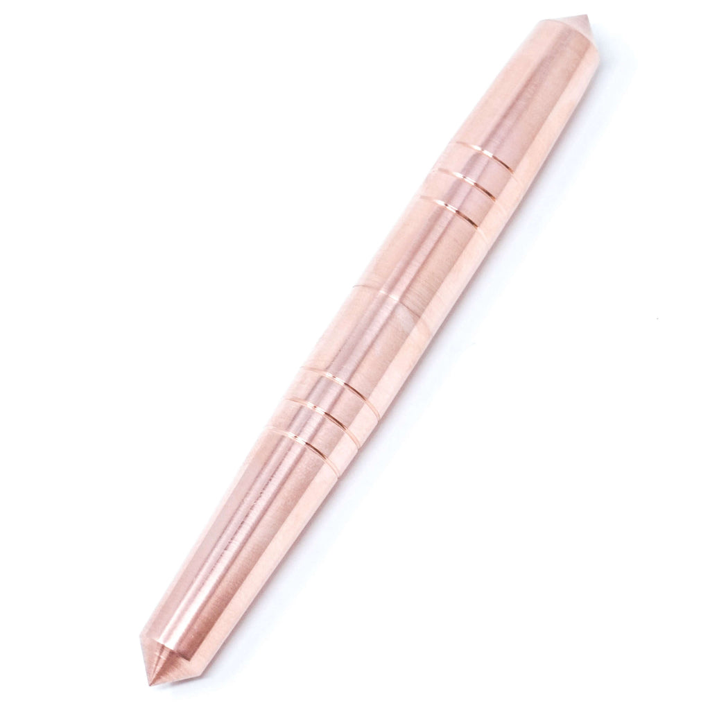 Copper ('Rose Gold') Spreadbury (Lines) Loft Bespoke Fountain Pen JoWo/Bock #6