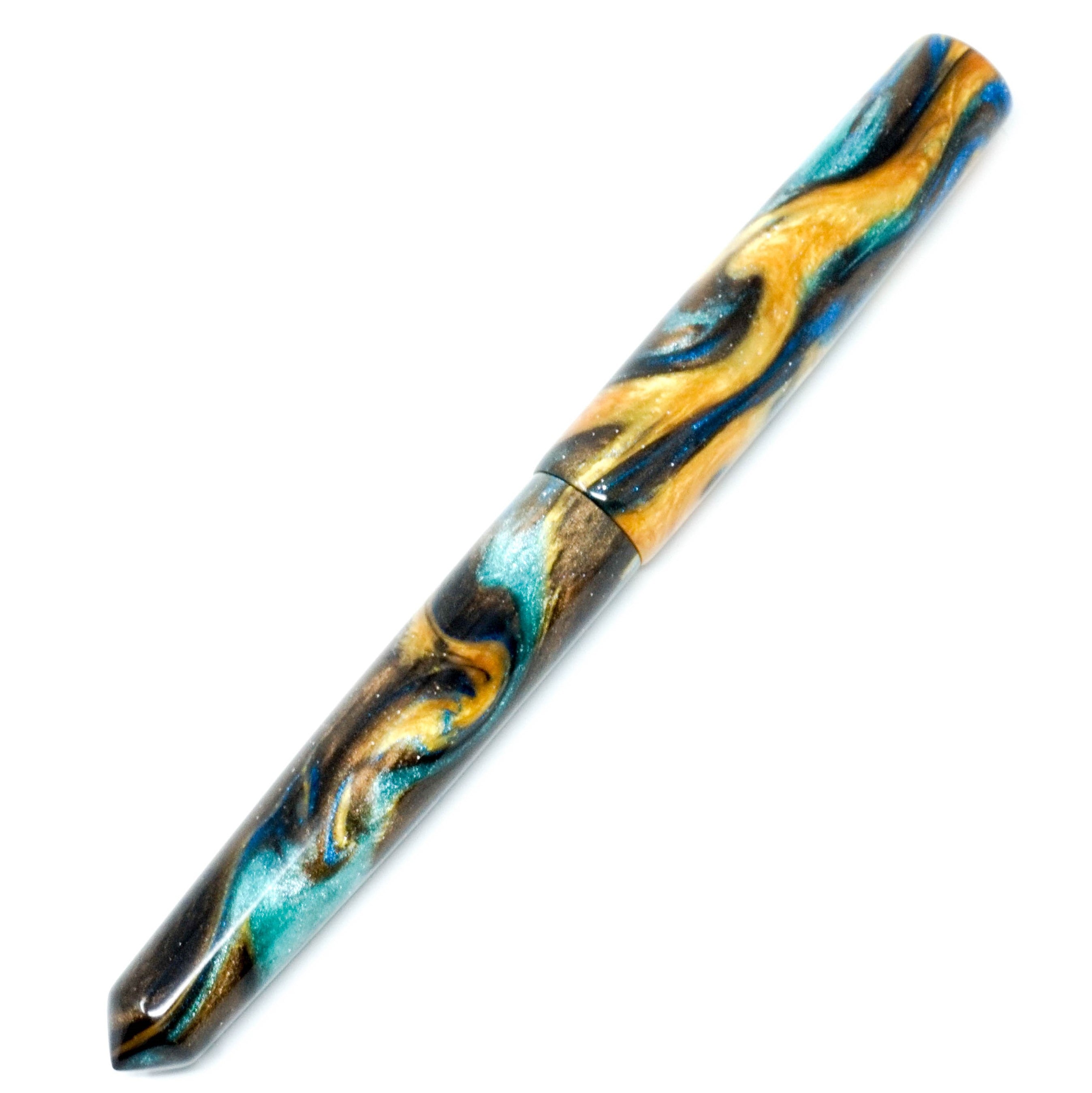 Golden Ocean 2 Skye Loft Bespoke Fountain Pen JoWo/Bock #6
