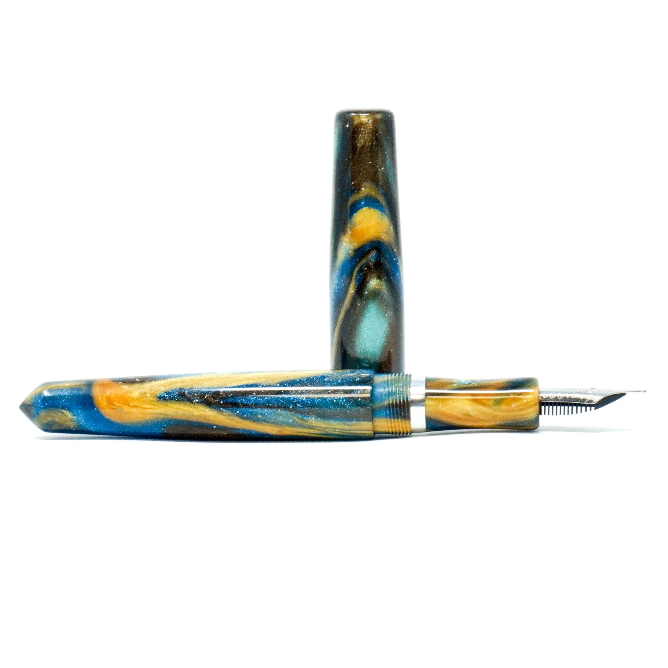 Golden Ocean 2 Skye Loft Bespoke Fountain Pen JoWo/Bock #6