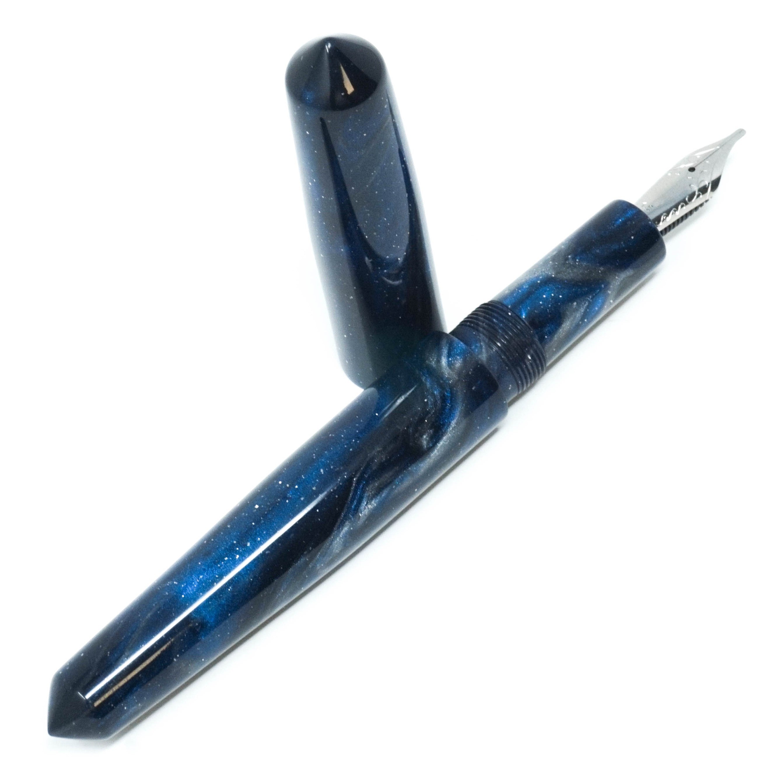 Stormy Night Sky Spreadbury Loft Bespoke Fountain Pen JoWo/Bock #6