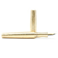 Brass ('Gold') Hammered Langley Loft Bespoke Fountain Pen JoWo/Bock #6