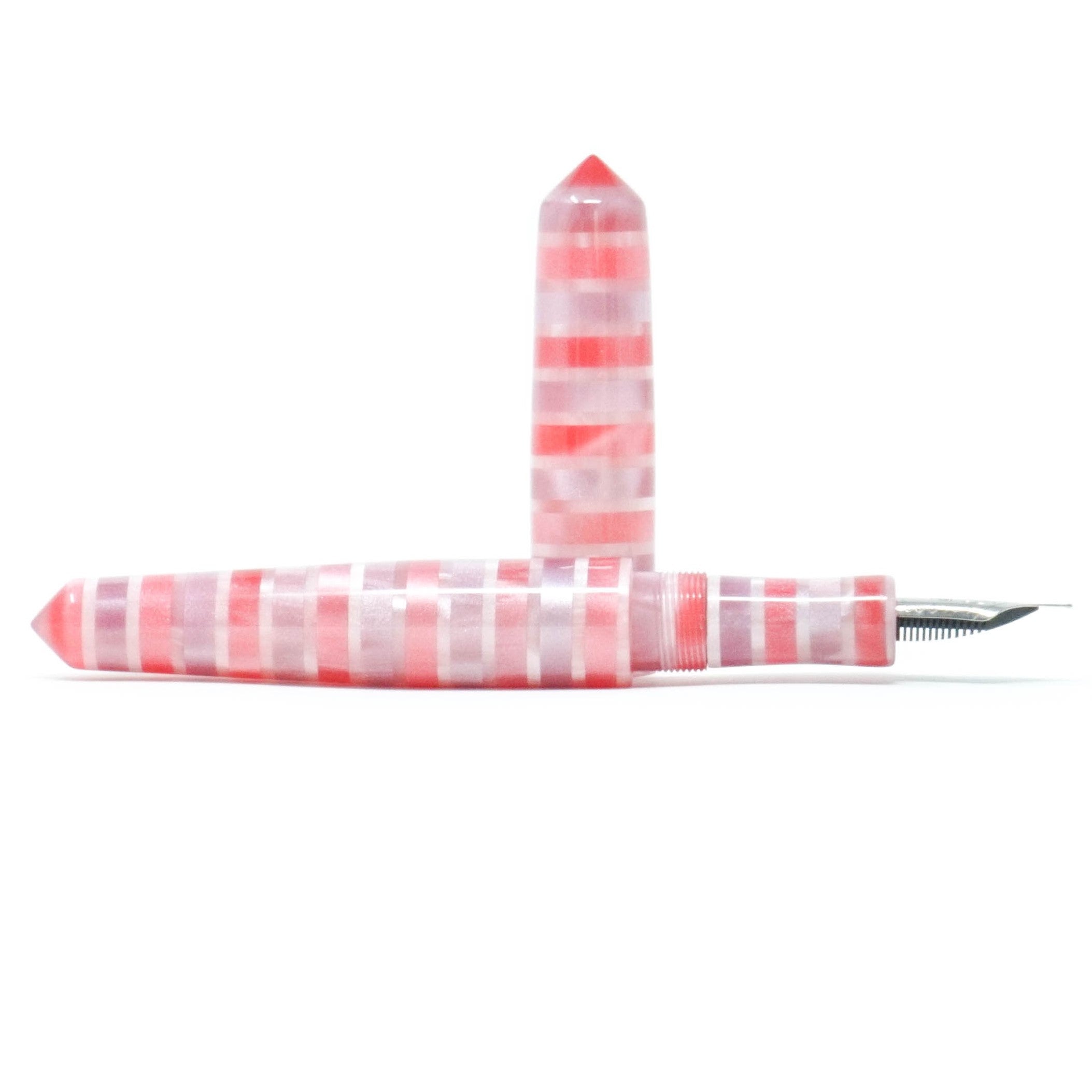 Striped Candy Spreadbury Loft Bespoke Fountain Pen JoWo/Bock #6