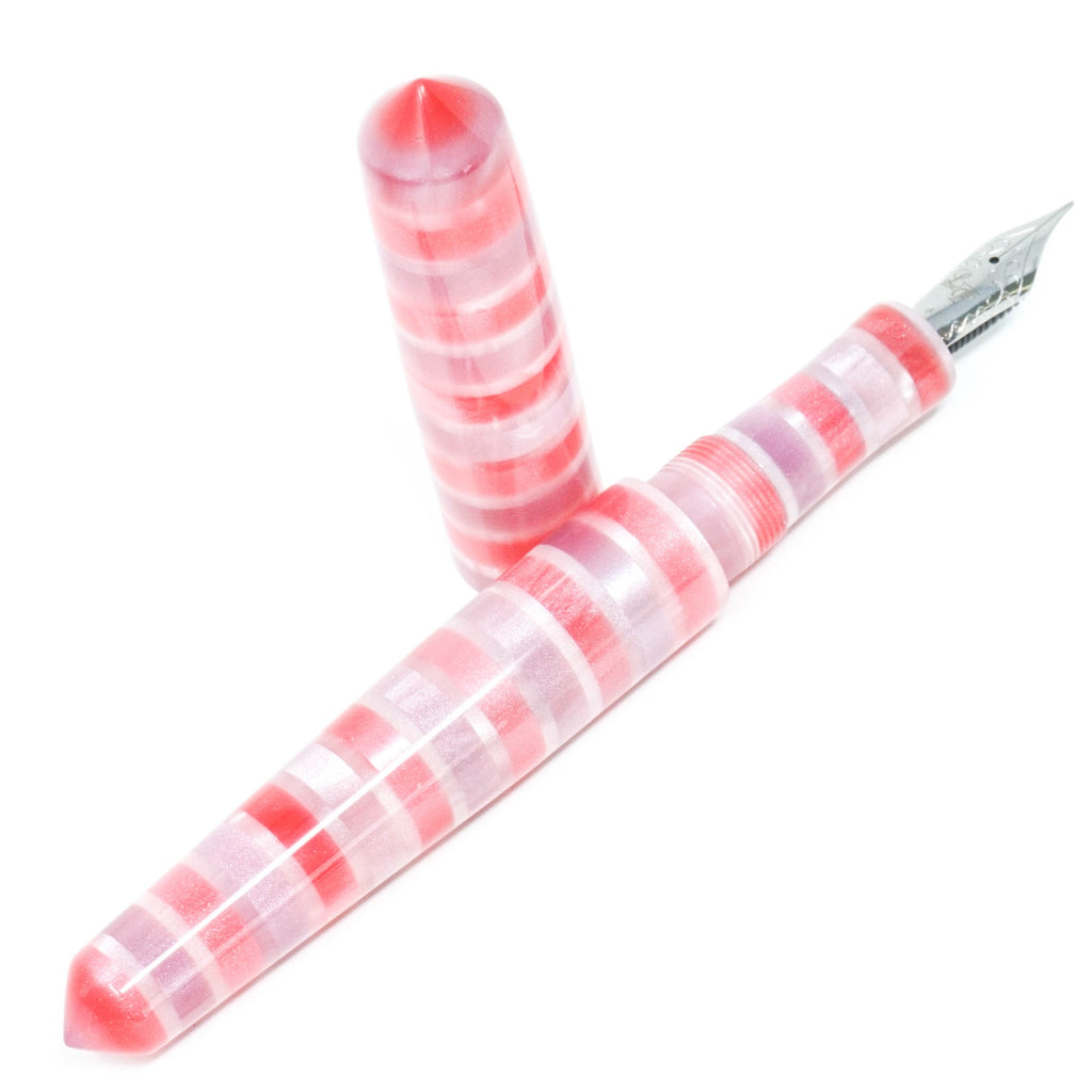 Striped Candy Spreadbury Loft Bespoke Fountain Pen JoWo/Bock #6