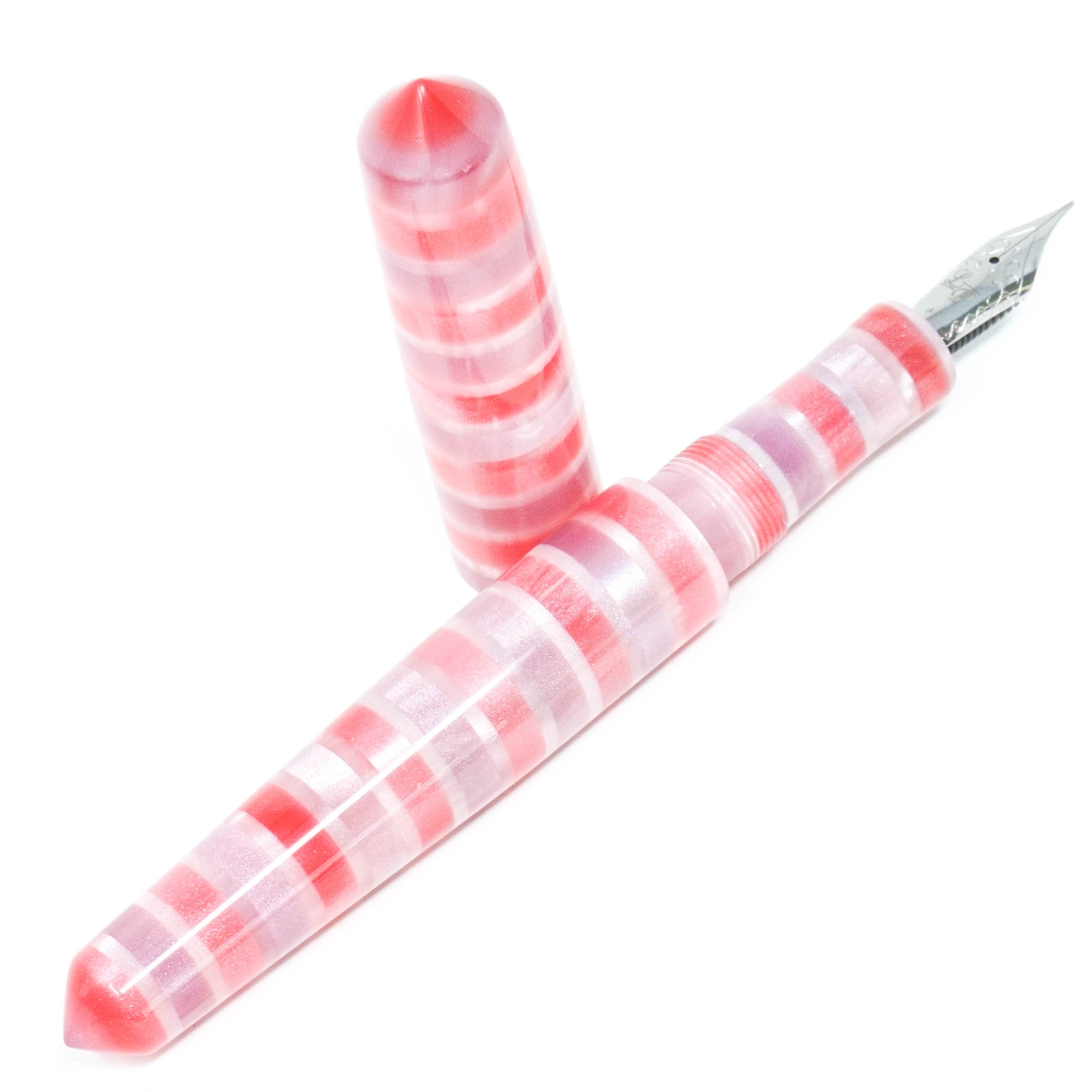 Striped Candy Spreadbury Loft Bespoke Fountain Pen JoWo/Bock #6
