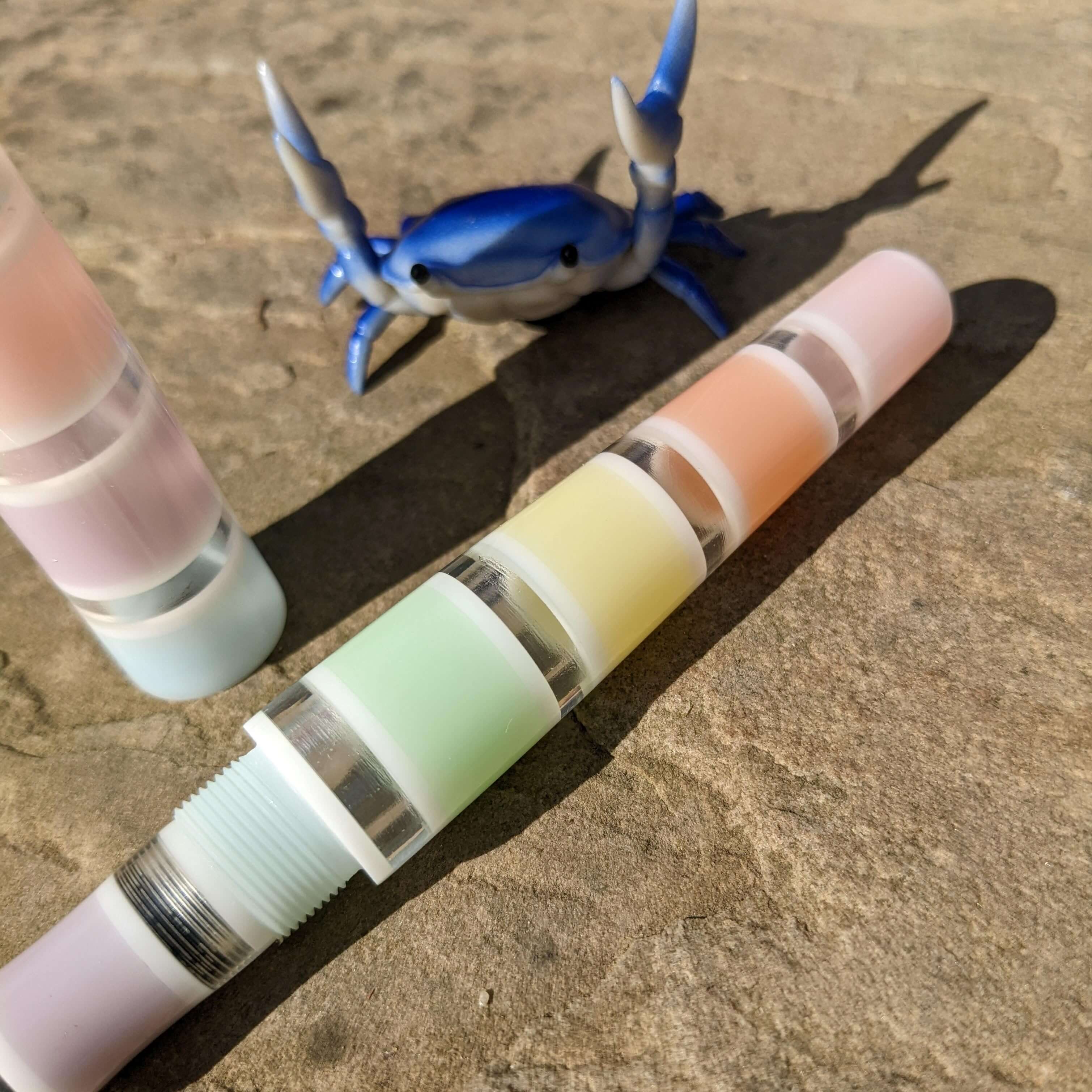 Pastel Window Stripe Spreadbury Loft Bespoke Fountain Pen JoWo/Bock #6